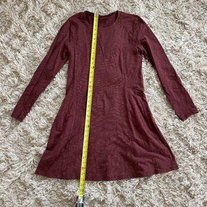 toad&co dark red outdoorsy casual dress size medium